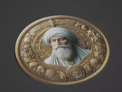 Mehmed the Conqueror Medallion 3D print model