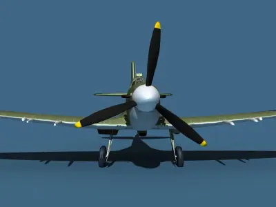 Supermarine Spitfire Mk5C V09 USAAF 3D model
