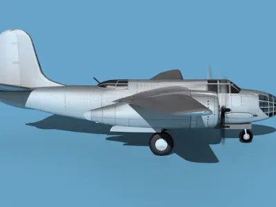 Douglas A-20A Havoc V00 3D model
