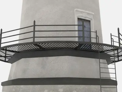 Lighthouse - Low-poly PBR textured model Low-poly 3D model