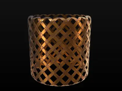 10 Seamless Metal Grids and Grates PBR Materials - Set 3 Texture