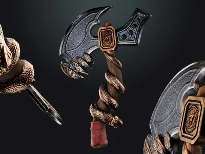 Medieval Stylized Weapons - AAA QUALITY Low-poly 3D model