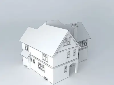 An old Tudor House Free 3D model