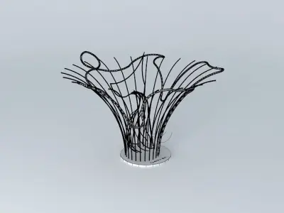 Fish Splash Sculpture Free 3D model