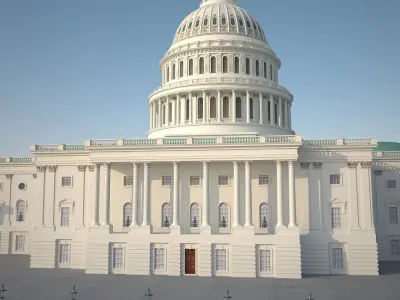 Washington Capitol HD 3D model