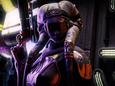 Twilek Bounty Hunter 3D Model Rigged 3D model