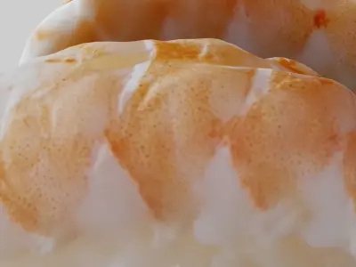 Sushi Delight 3D Scanned Shrimp Nigiri Low-poly 3D model