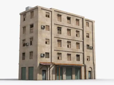 Arab Middle East Building x31 Low-poly 3D model