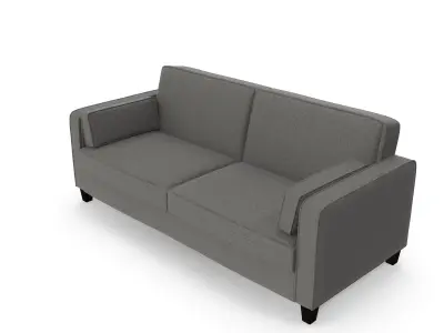 Charcoal Gray Nolee Folding Sofa Bed Free 3D model