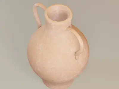 Old jug 04 Low-poly 3D model