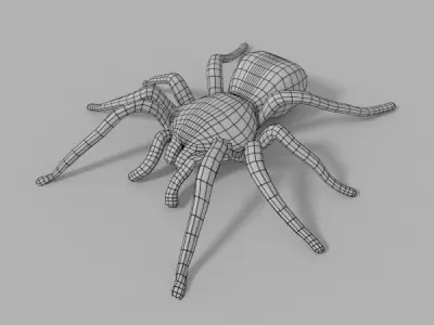 Tarantula spider Low-poly 3D model