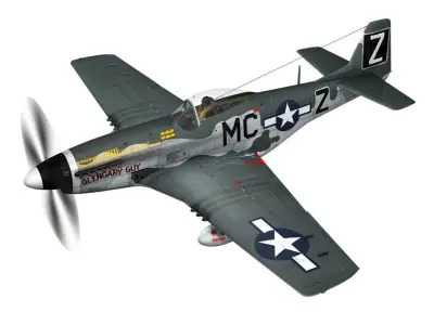 North American P-51D Mustang - Glengary Guy 3D model