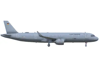 Luftwaffe 1511 A321-251NX Low-poly 3D model