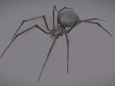 Spider Monster - with animations Low-poly 3D model