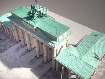 Brandemburg Berlin Gate 3D model
