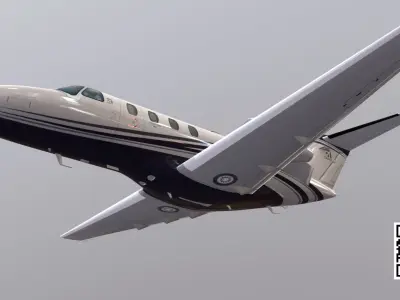 Cessna Citation M2 Low-poly 3D model