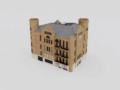 Grand Army of the Republic historical war building 3D model