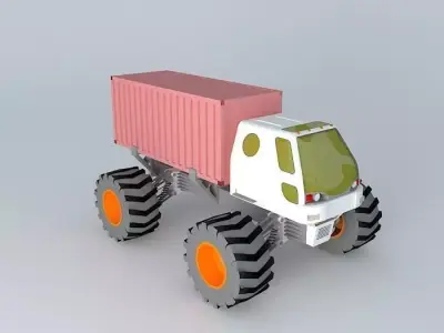 4x4 Tractor Free 3D model
