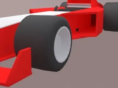 Low Poly Racing Car Free low-poly 3D model