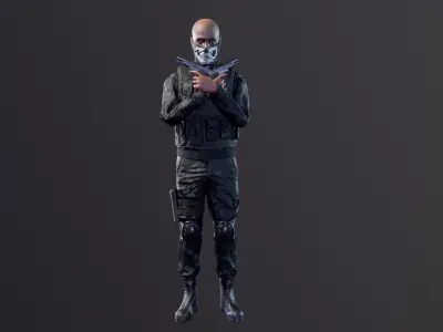 SWAT Seals Low-poly 3D model