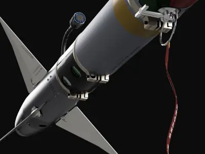 AIM-9L Sidewinder SIMPLIFIED - Extreme Detail - 3D Print Ready 3D print model