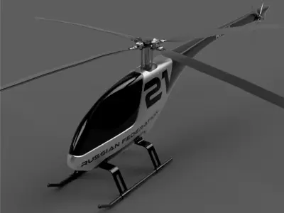 RC HELICOPTER 3D model
