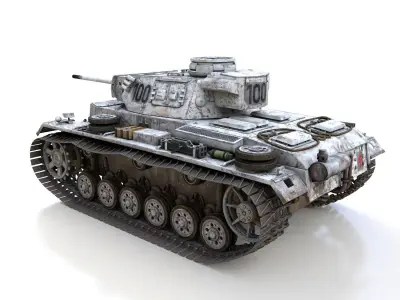 PzKpfw III - Panzer 3 - Ausf L - 100 3D model