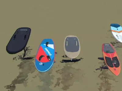 Foil Jet Surf Boards 3D model