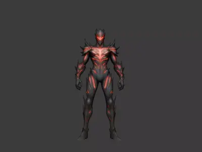 red demon redy for game  Low-poly 3D model