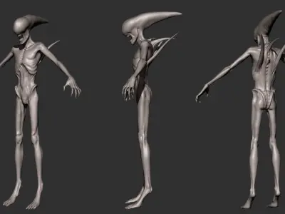 Alien Neomorph 3D model purchase