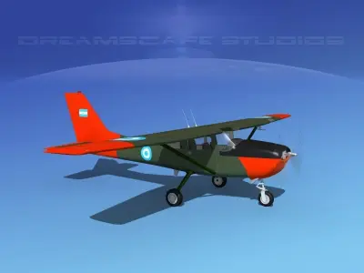 Cessna T-41 Mescalero Argentine Army 3D model