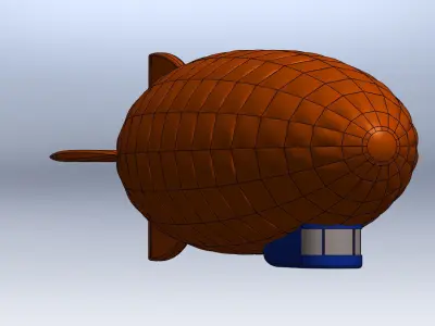 Zeppelin - airship 3D print model
