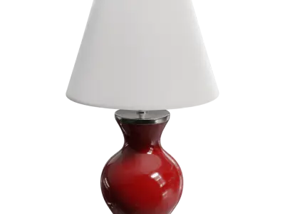  Eno Ceramic Phystian Excellence Shade Lamp Model, Red 