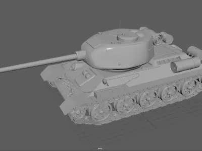 T-34 85 RUDY 3D model