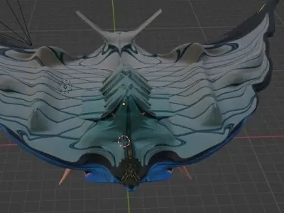 airecraft-spaceship 3d model spaceship with wings 3D print model