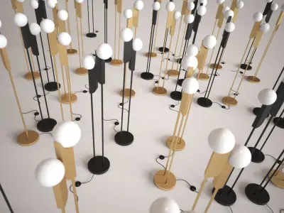 Bower Floor Lamp Free 3D model