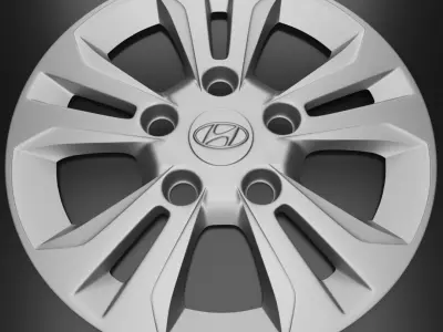 Hyundai Sonata Hubcaps 2016-2019 3d model Low-poly 3D model