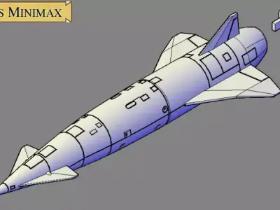 Avro Blue Steel Victor variant for single display 3D print model