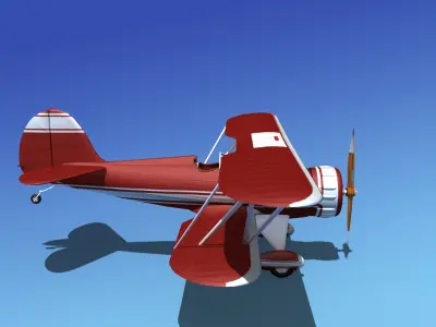 Waco YMF-5 V02 3D model