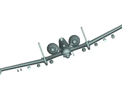 Fairchild Republic A-10 3D model
