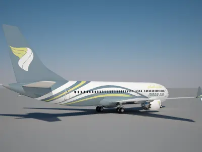 Oman Air Boeing 737 max 8 3D model