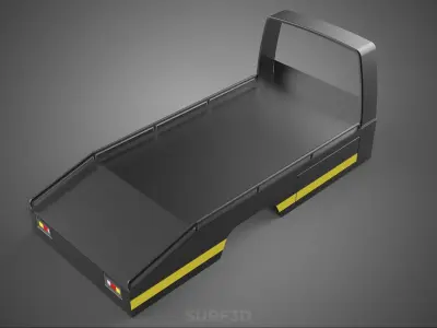 BED ONLY FLATBED TOW TRUCK CAR CARRIER PARKED RECOVERY SERVICE 3D model