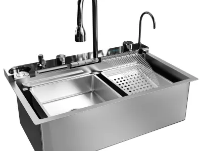 Drop-in Kitchen Sink 3D model