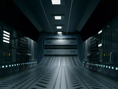 Interior of a cargo Plane 3D model