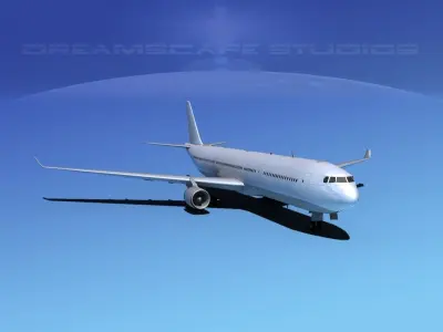 Airbus A330-300 Unmarked 1 3D model