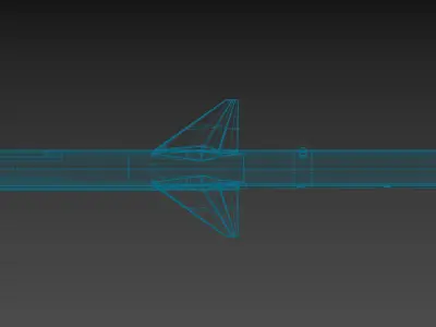 AIM-7 Sparrow 3D model