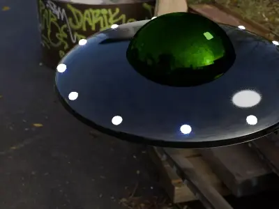 Ufo of aliens 3d modele  3D model