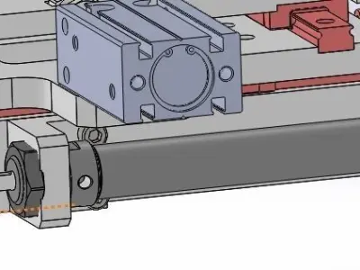 Equidistant loading mechanism 3D model