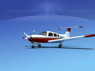 Piper PA-28R-201 Arrow III V17 3D model