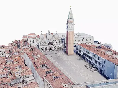 St Marks Square - Piazza San Marco Low-poly 3D model